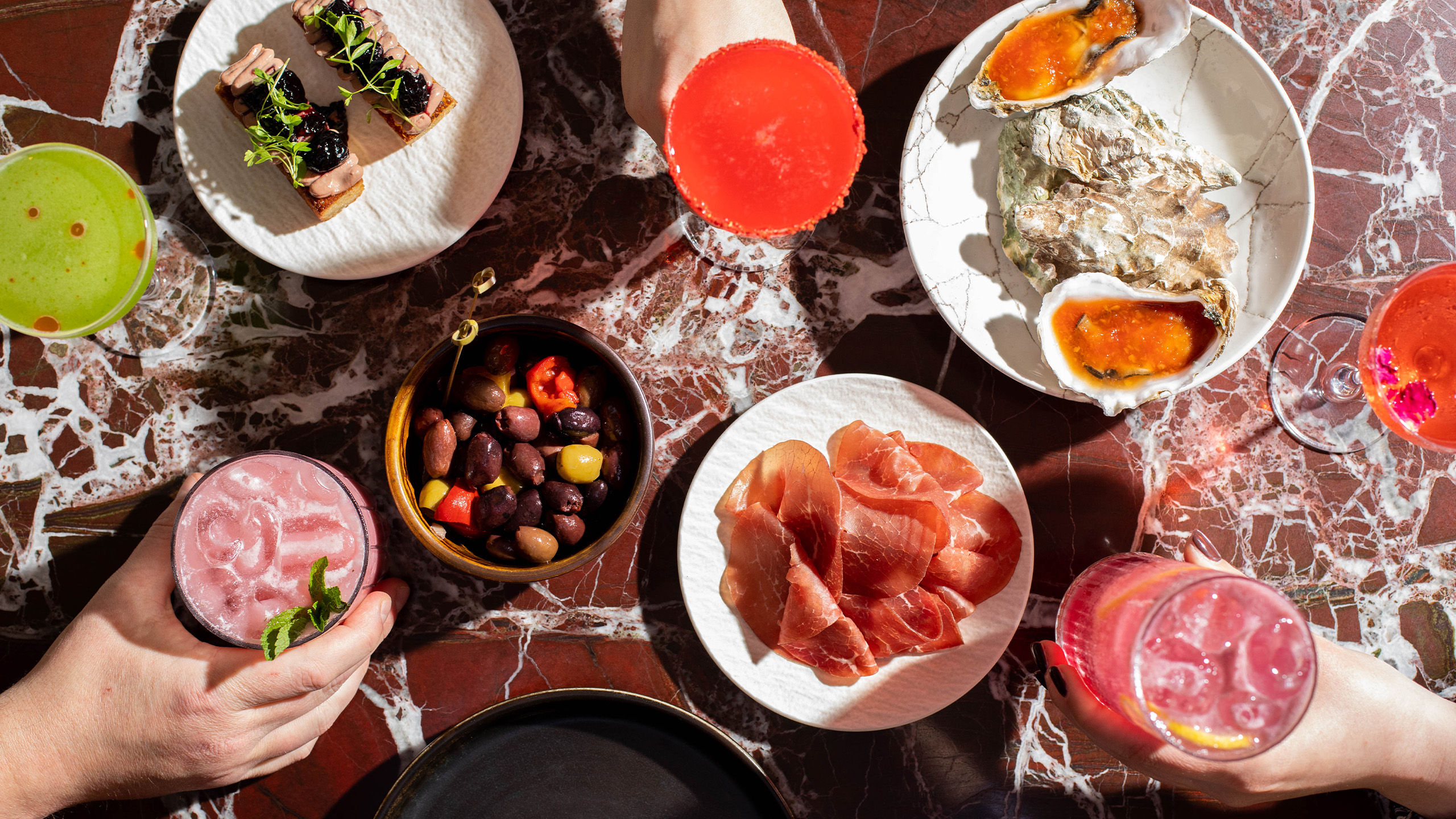 Osma food dishes and drinks