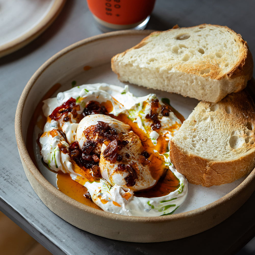 Leo and Roobs poached eggs