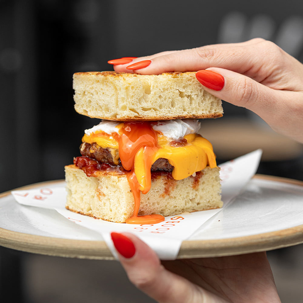 Leo and Roobs breakfast sandwich