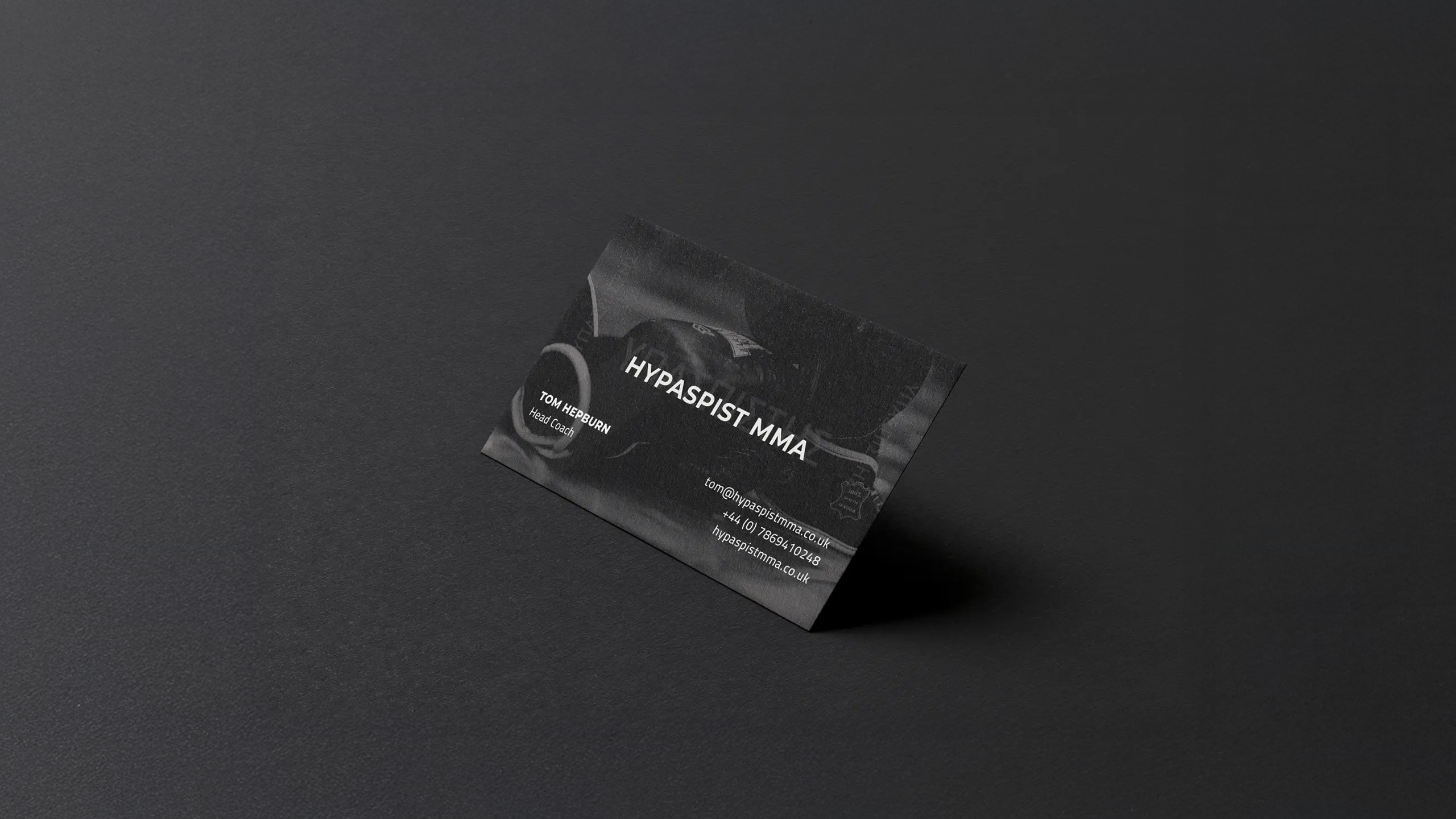 Hypaspist MMA business card mockup