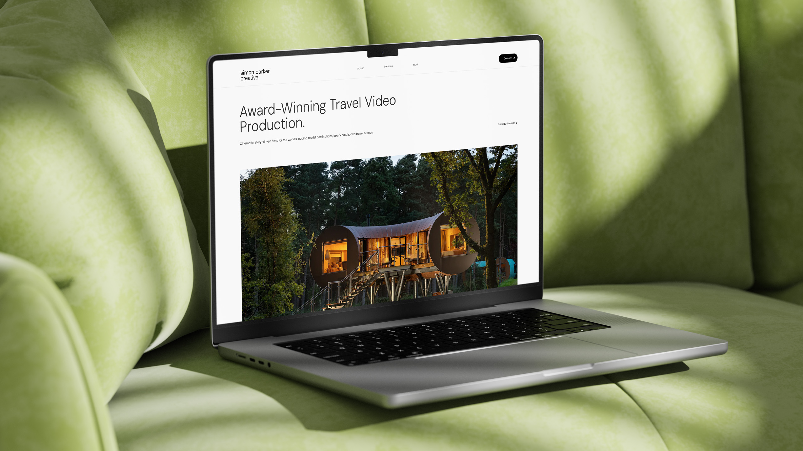 Simon Parker Creative website mockup