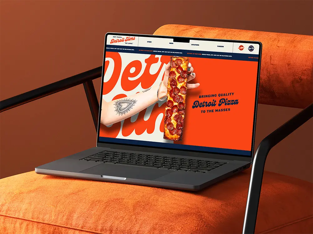 Detroit Slims website mockup